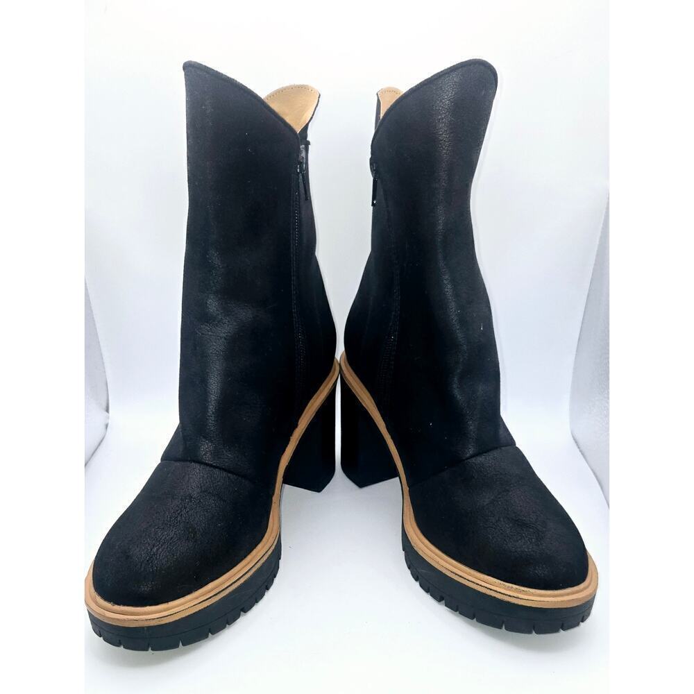 Oasis Society Lug Heeled Ankle Boot Ladies US Size 9 Medium - Picture 2 of 12